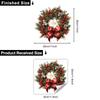 Christmas Wreath Wallpaper , Love Christmas Stickers , Living Room Wall , Entrance Door Decoration , Bow Wall Stickers.