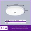 LED Ceiling Light with Motion Detection: Infrared Sensor for Stairwell, Hallway, Garage; Sound and Light Control with Radar Technology.