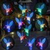 1PC LED Color Changing Butterfly Mili Ball Hummingbird Solar Wind Chime Outdoor Waterproof Decoration Birthday Gift
