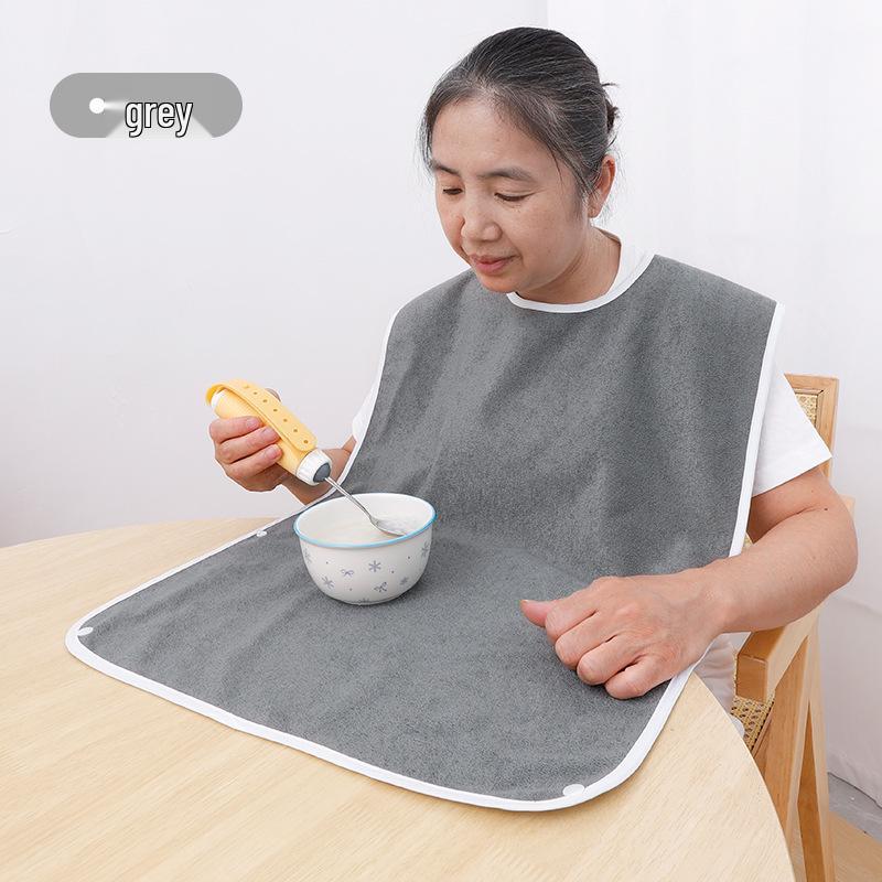 Waterproof and Stain-resistant Adult Bib for Eating
