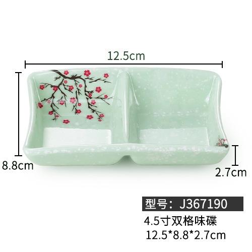 Melamin Soßenschale Teller im chinesischen Stil Schöne Blume Gewürzschalen Soja Essig Sushi Kochen Imitation Porzellan Geschirr