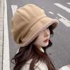 Women Thick Fisherman Hat, Winter Thick Velvet Warm Hat, Large Brim For Winter Warmth And Anti Separation, Ear Protection Decor
