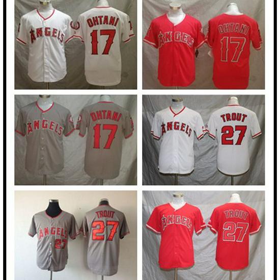 Los Angeles Angels Men's Elite Embroidered Baseball Jersey