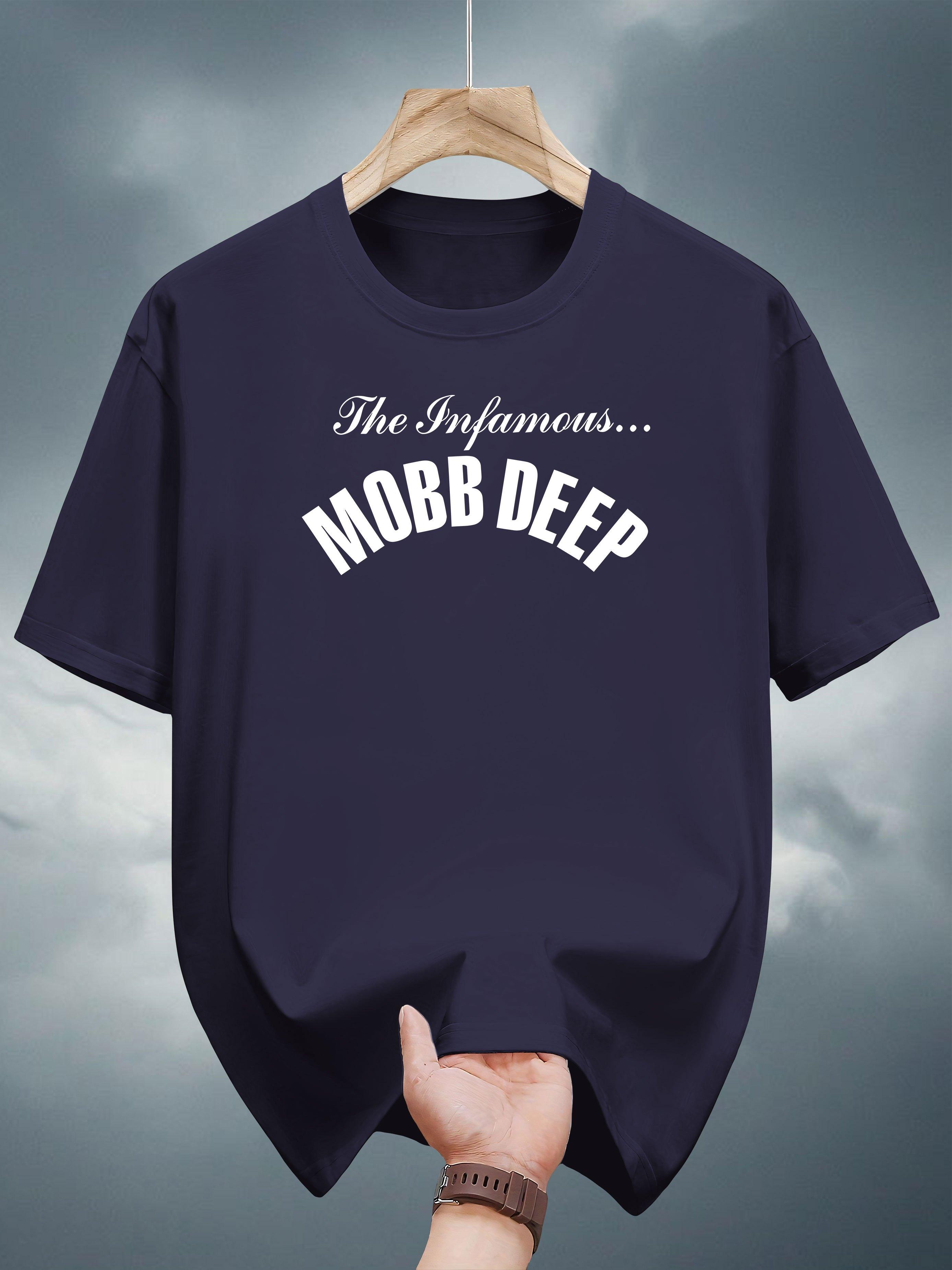 

T-shirt with Mobb Deep Graphic Print - White Casual Summer Tee S