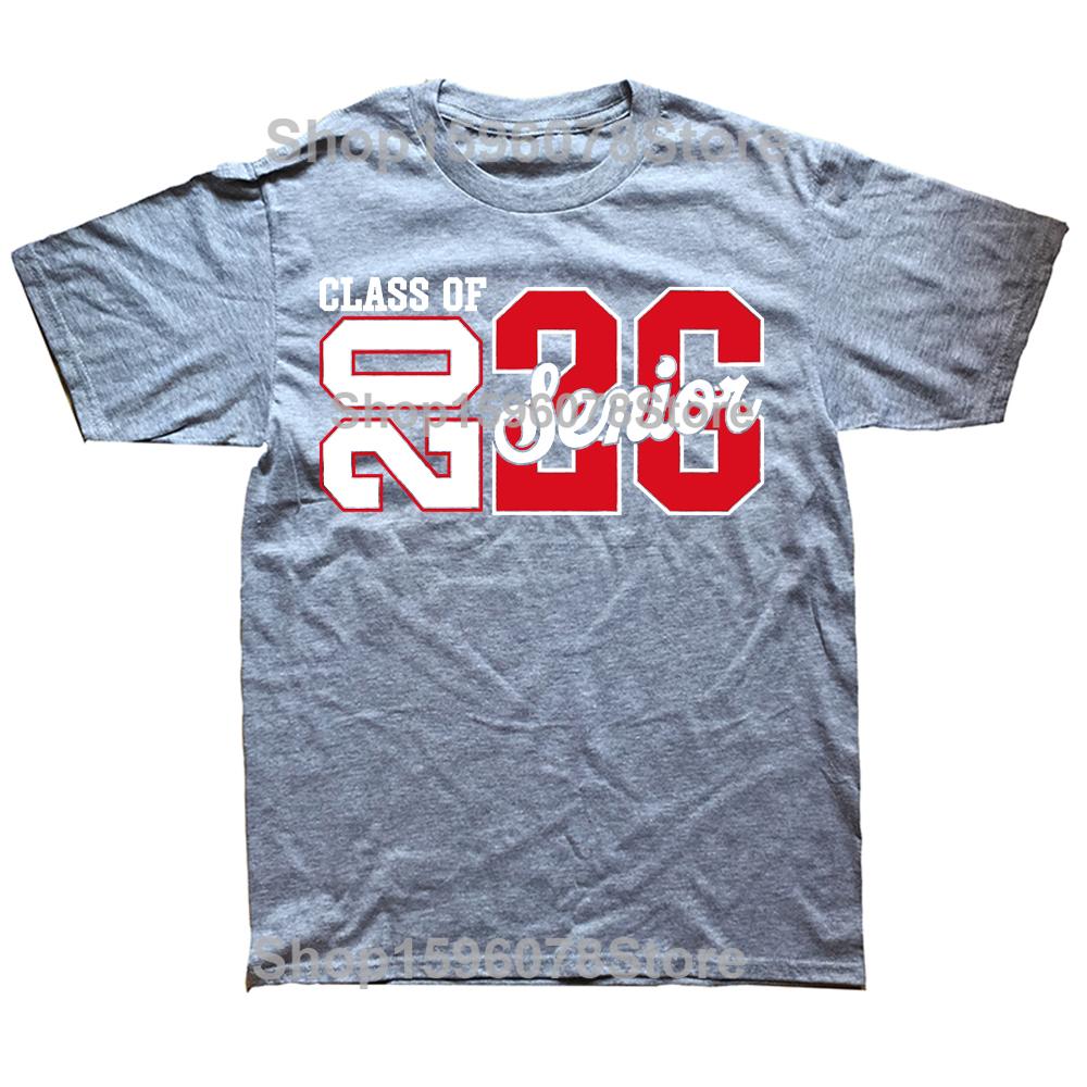 Funny Vintage Class of 2026 Senior 2026 Graduation Graphic Tshirt Men Hip Hop Oversized T Shirt 100 Cotton Comfort Tshirts