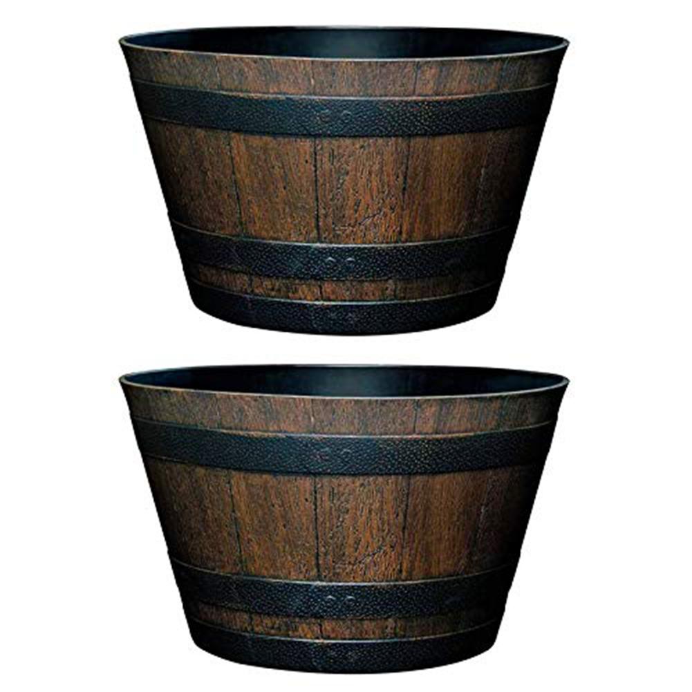 Garden Whiskey Bucket Succulent Flowerpot Outdoor Decor Pots Indoor Flower Pot#