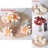 Artificial Flower Decor Pack With 6 Stems Of Daisy And Chrysanthemum Flowers In Various Colors For Wedding And Home Use