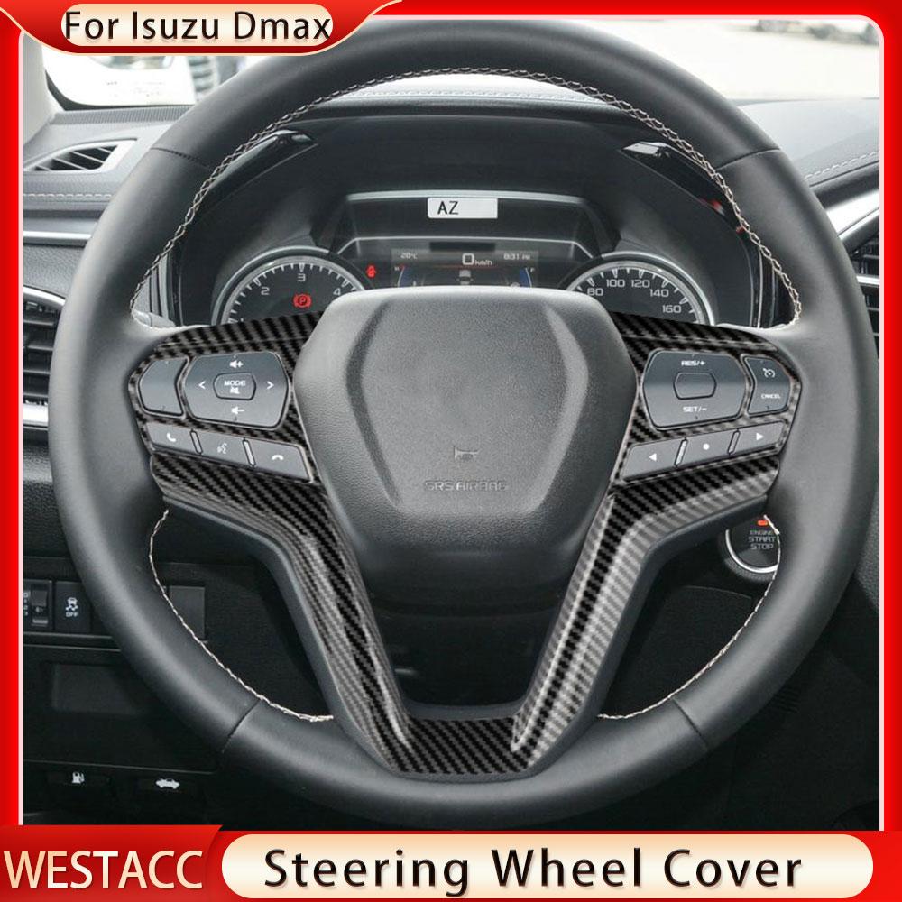 Car Steering Wheel Frame Cover Trim for Isuzu D-Max Dmax  2022 Accessories Steering Wheel Decoration Sticker