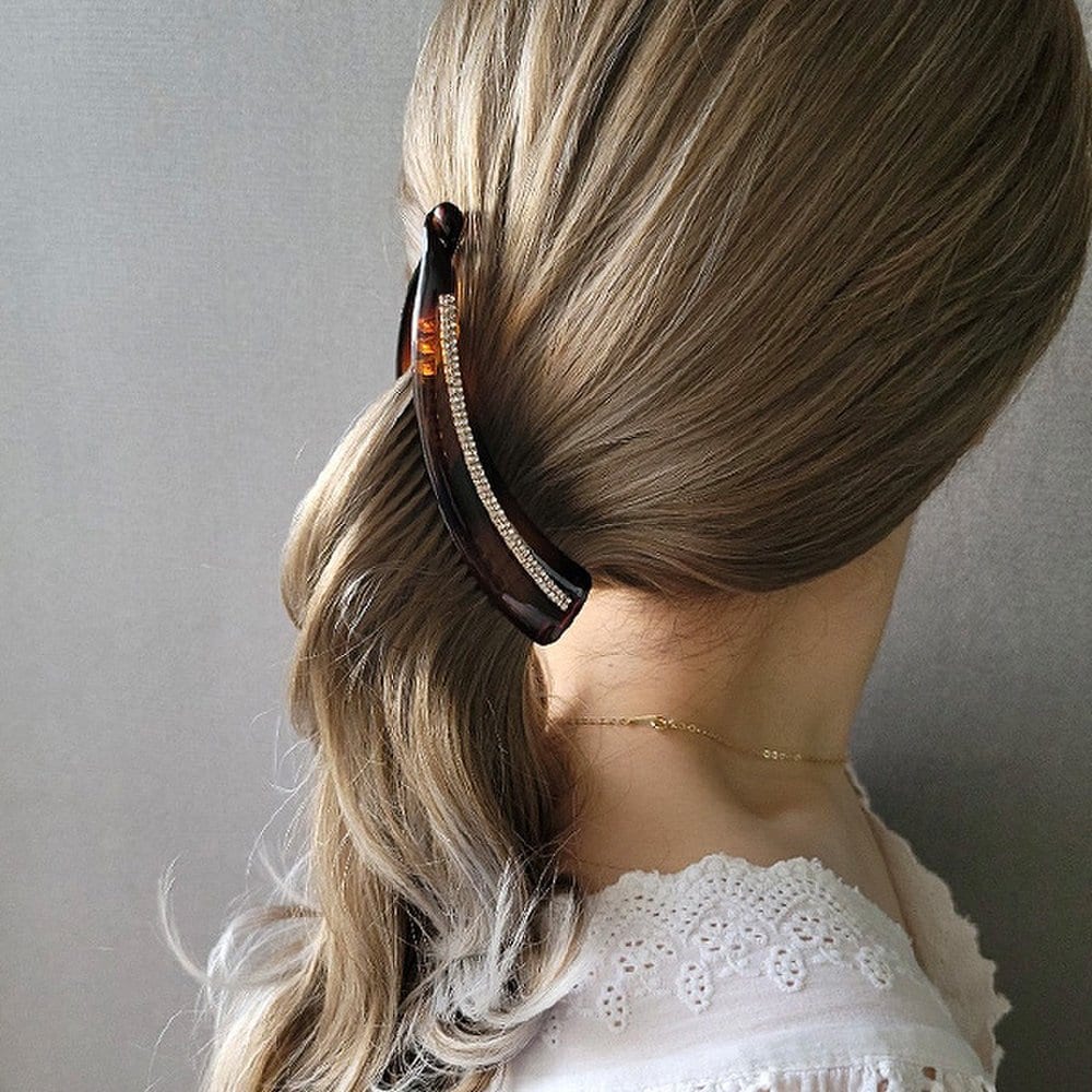 

Ivory Banana Hair Clip (21H201) Black