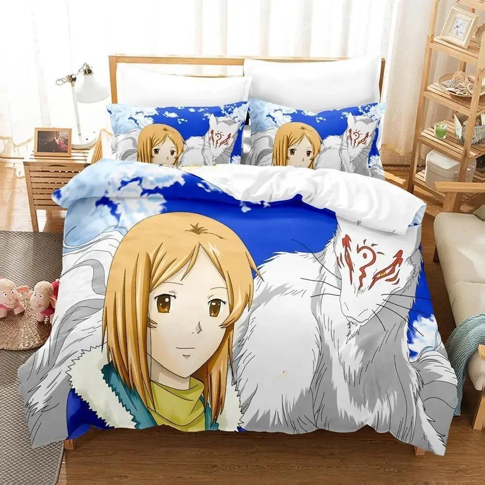 New Natsume's Book of Friends Bedding Set Single Twin Full Queen King Size Bed Set Adult Kid Bedroom Duvet Cover Sets Anime Bed