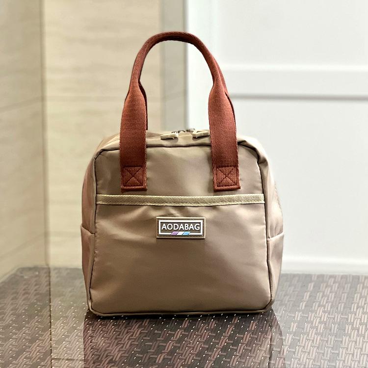 

Нишевая корейская водоотталкивающая сумка-тоут с колорблоком: Универсальная женская сумка для ланча, работы и мамы