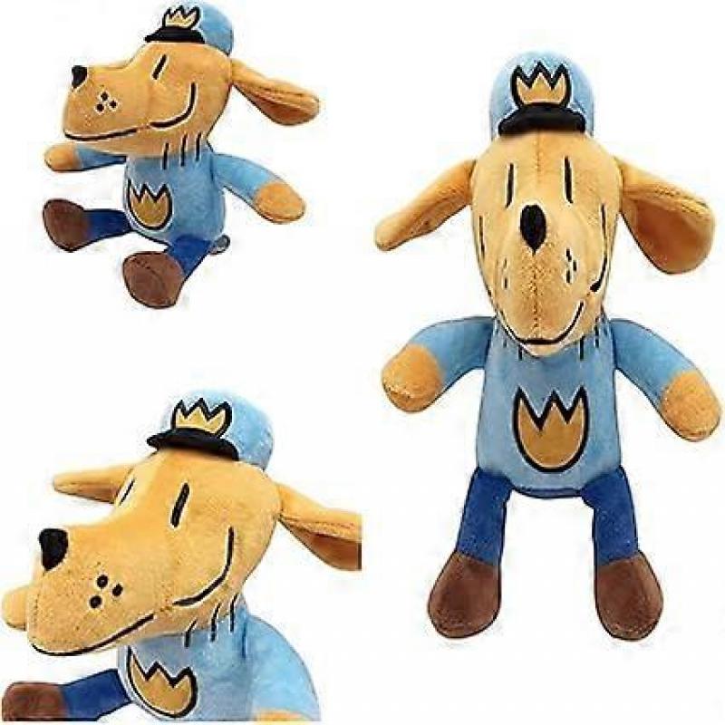 Adventure Series Detective Dog Plush Toy - Cute Puppy Plush Doll Cartoon Detective Dog Animation Peripheral Doll for Home Decor and Toys