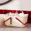 Bathroom Organizer With Handle Ventilated Portable Storage Basket For Shower Accessories Bath Essential Container