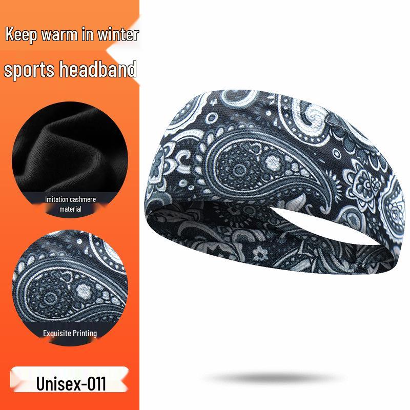 

Женская зимняя плюшевая вязаная повязка на голову – Толстая имитация кашемира, согревающая уши и лоб для уличного спорта One Size