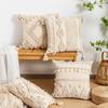 Vintage Bohemia Throw Pillow Cover Rustic Style Pillowcase Tufted Fringed Cushion Cover  Guesthouse