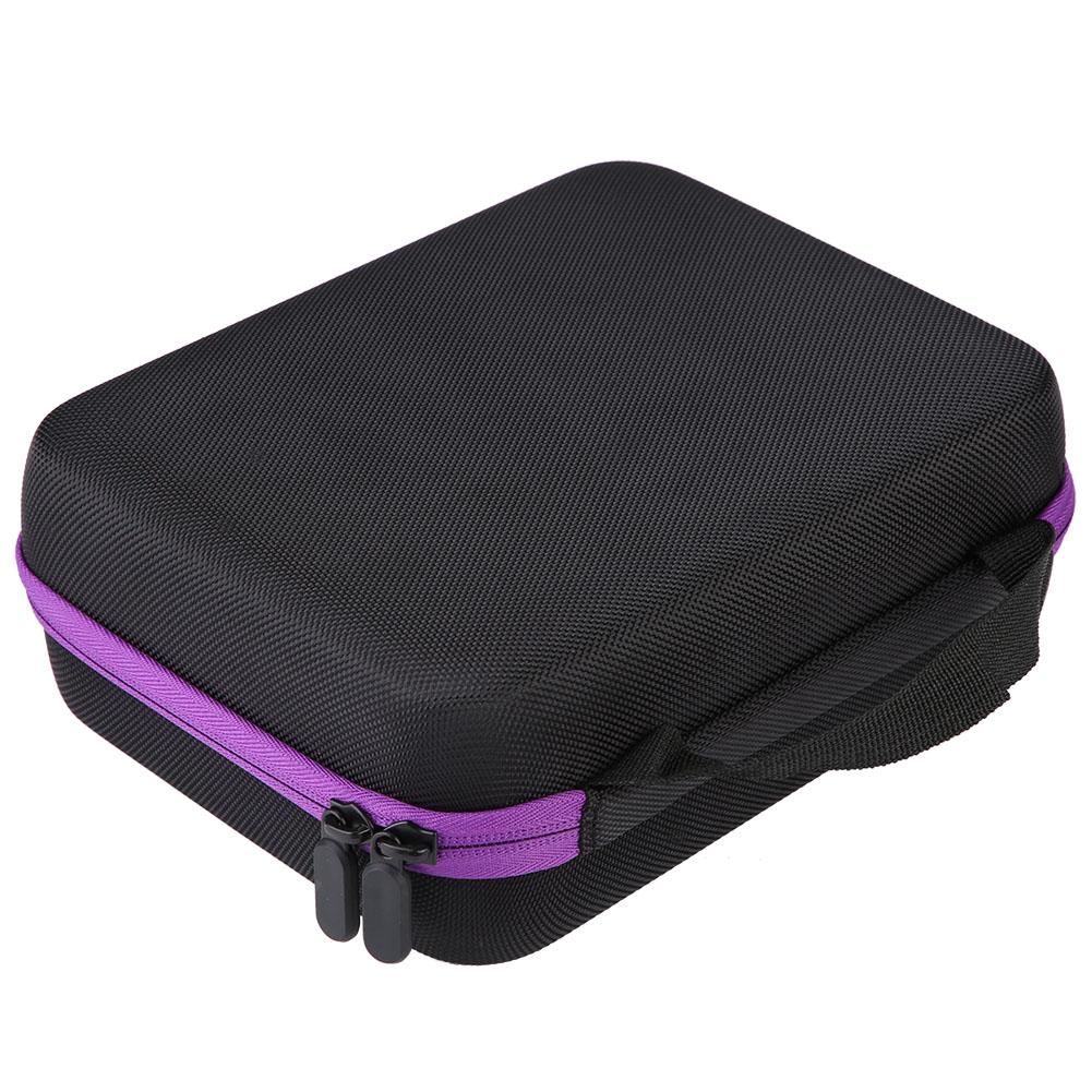 30 Slots Essential Oil Storage Bag Aromatherapy Essential Oil Handbag Bottles Organizer Holder For 5-15ML Oil Bottles
