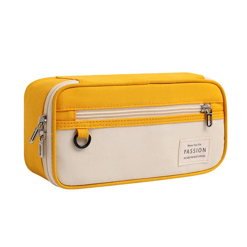 Portable Pencil Case Large Capacity Pencil Case Stationery Pencil Case High Aesthetic Student Stationery Storage Bag Holder Box Organiser
