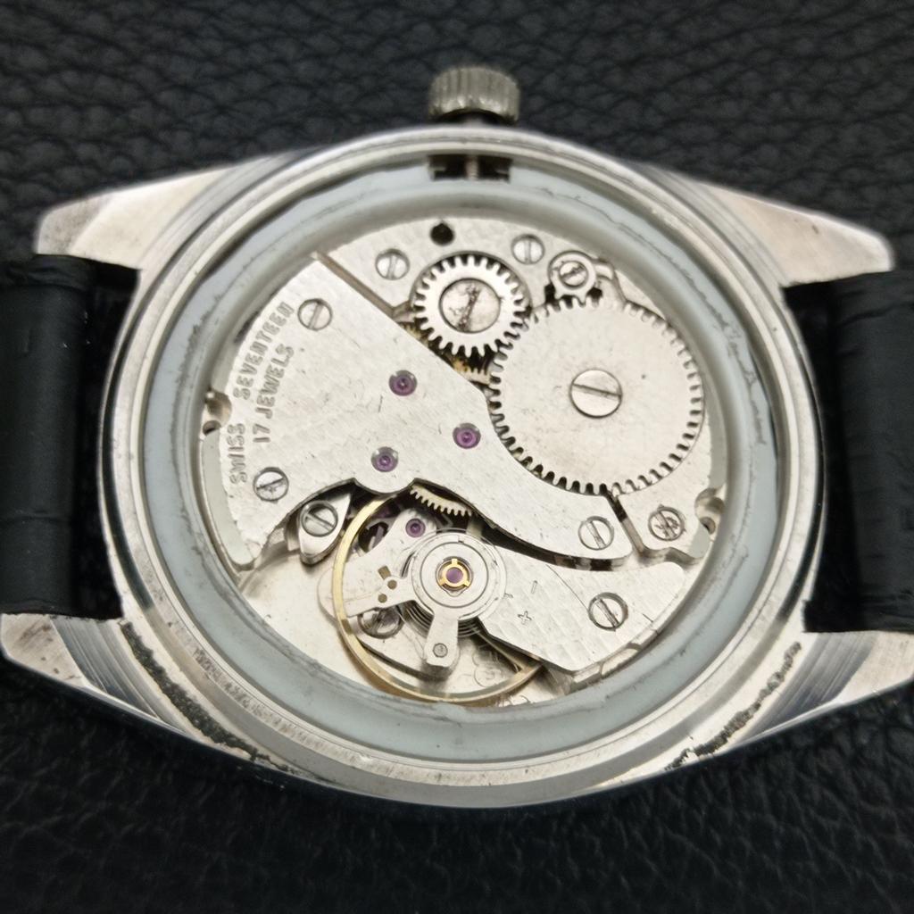OROLOGIO DA UOMO SVIZZERO VINTAGE HELBROS A CARICA MANUALE RISTRUTTURATO a709651-1