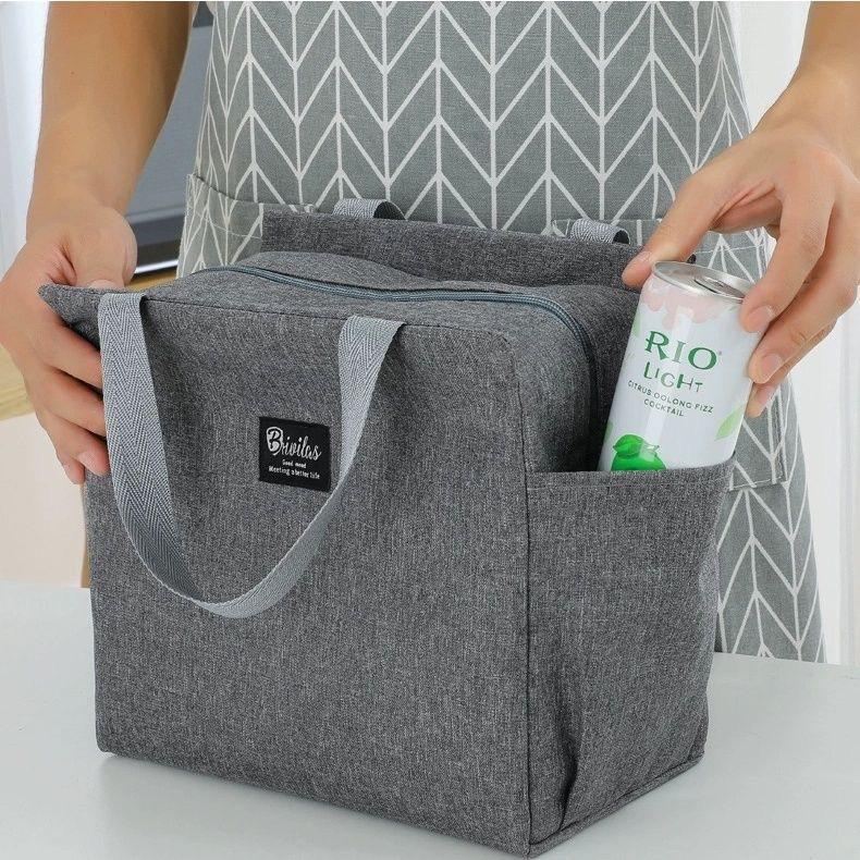 Insulated Waterproof Student Lunch Bag - Thickened Aluminum Foil Handbag