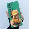 For Vivo V20 SE Case V2022 V2023 Lovely Cartoon Cat Liquid Silicone Soft TPU Shockproof Bumper For Vivo V20SE Phone Cover Funda