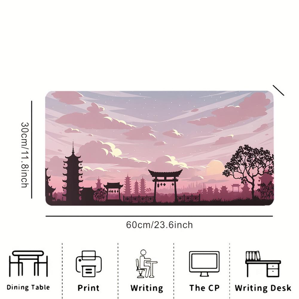Dreamy Pink & Purple Sky XL Mouse Pad | Upgrade Your Setup with This Durable, Smooth Desk Mat for Gaming and Office