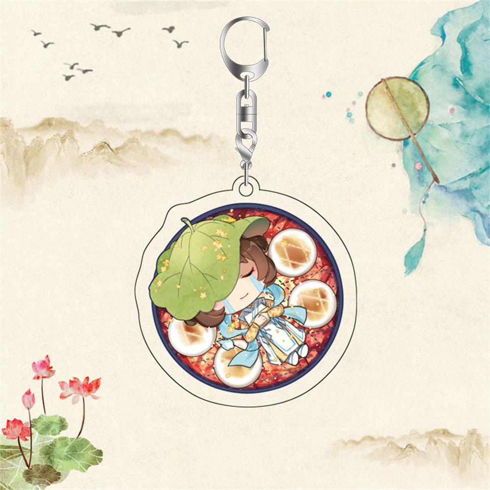 6cm Cute Anime Scum Villain Self Saving System Acrylic Keychain Shen Qingqiu Luo Binghe Cosplay Bag Pendant Decoration Toys Gitf