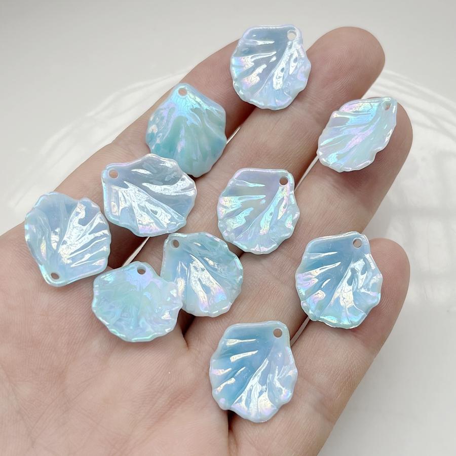 30pcs Beautiful AB Color Leaf Bead Adaptors Bracelet Necklace DIY Hair Earrings Bracelet Pendant Making Decorative Accessories