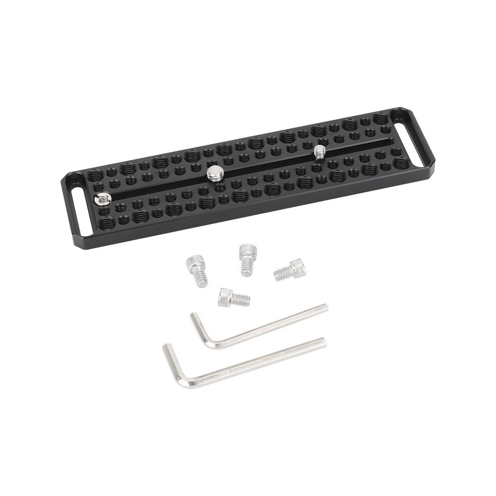 HDRIG Multi-hole Cheese Mounting Plate with 1/4 & 3/8 Screw Threads чёрный