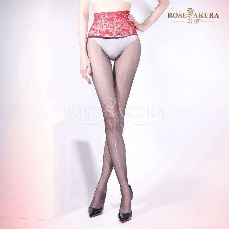 Women'S Sexy Aurora Ultra-Thin Lace Waist Seamless Pantyhose Silky Smooth Transparent Temptation Ol Ootd Fashion Girl Party