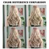 Fashionable Wig  Dyeable Parting Long Curly Wig  Big Waves  65cm Long Curly Hair Gradient Golden Hair Cap