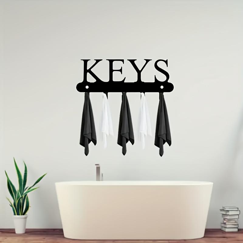 Metal Wall-Mounted Decorative Hanger, 1pc Towel Key Clothes Hanger Organizer, Never Lose Your Keys Again