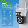 iCSee Dual-Lens Wireless WiFi Camera: HD Full-Color Night Vision & Mobile Remote Outdoor Surveillance
