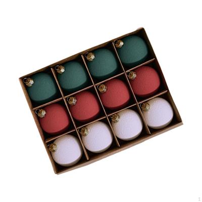12Pcs Christmas Ball Ornaments Tree Hanging Decorations Lightweight DIY Xmas Decor