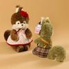 30/40cm Kawaii Squirrel Plush Toy 3 Colors Stuffed Squirrel with Clothes and Dress Animal Doll Kid Toys Birthday Gift