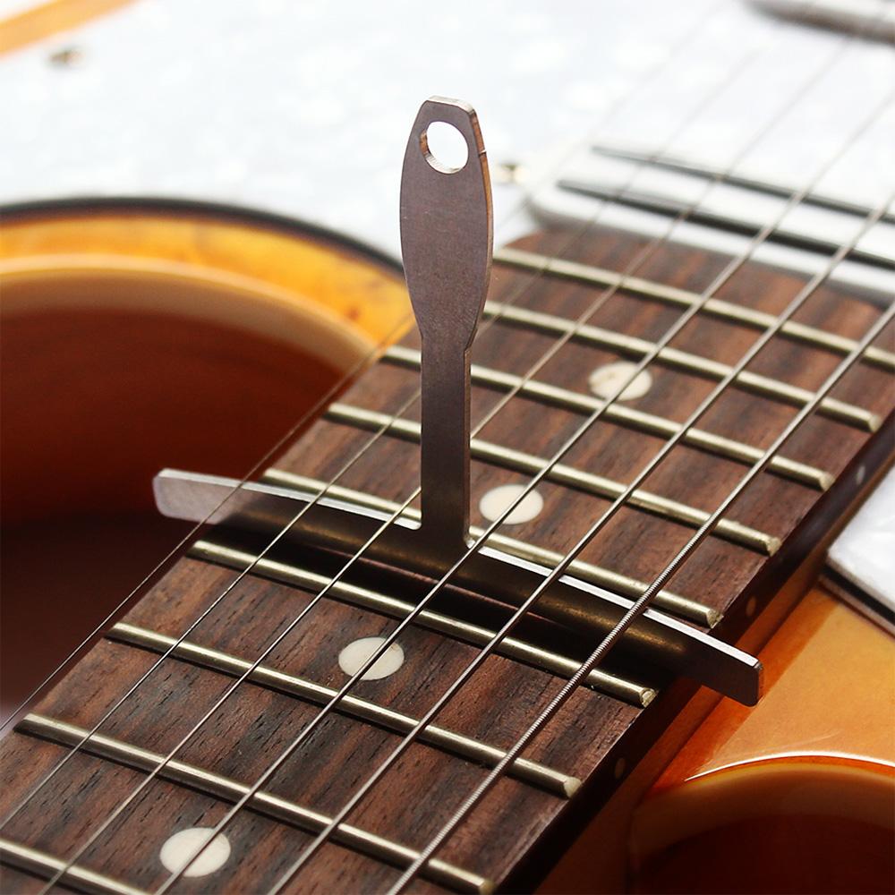 9Pcs Guitar Bass Understring Radius Gauge Luthier Tool Stainless Steel Tool Set Bridge Saddle