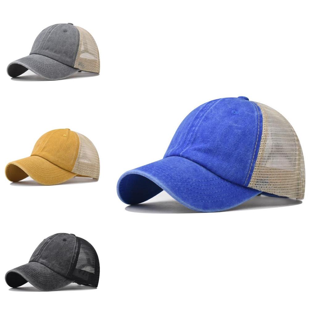 Oversized Washed Retro Cotton Baseball Cap Men Women Outdoor Breathable Sun Hat