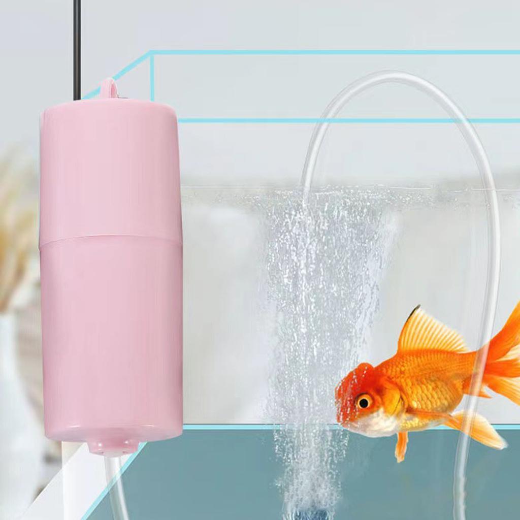 Fish Tank Air Pump Household Silent Mini USB Oxygen Pump Outdoor Fishing Aquarium Pumps Pink