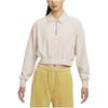 Nike Sweatshirts Women's Ecru Lapel Moderate Other DQ5939-104