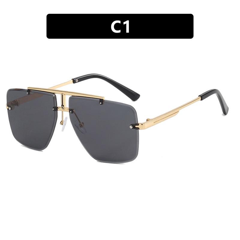 

Многоугольные мужские ретро солнцезащитные очки без оправы - Модный тренд 2024 года As Pictured