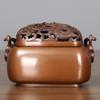 Copper Handheld Antique Style Sandalwood Incense Burner Ornament Home Craft With Handle