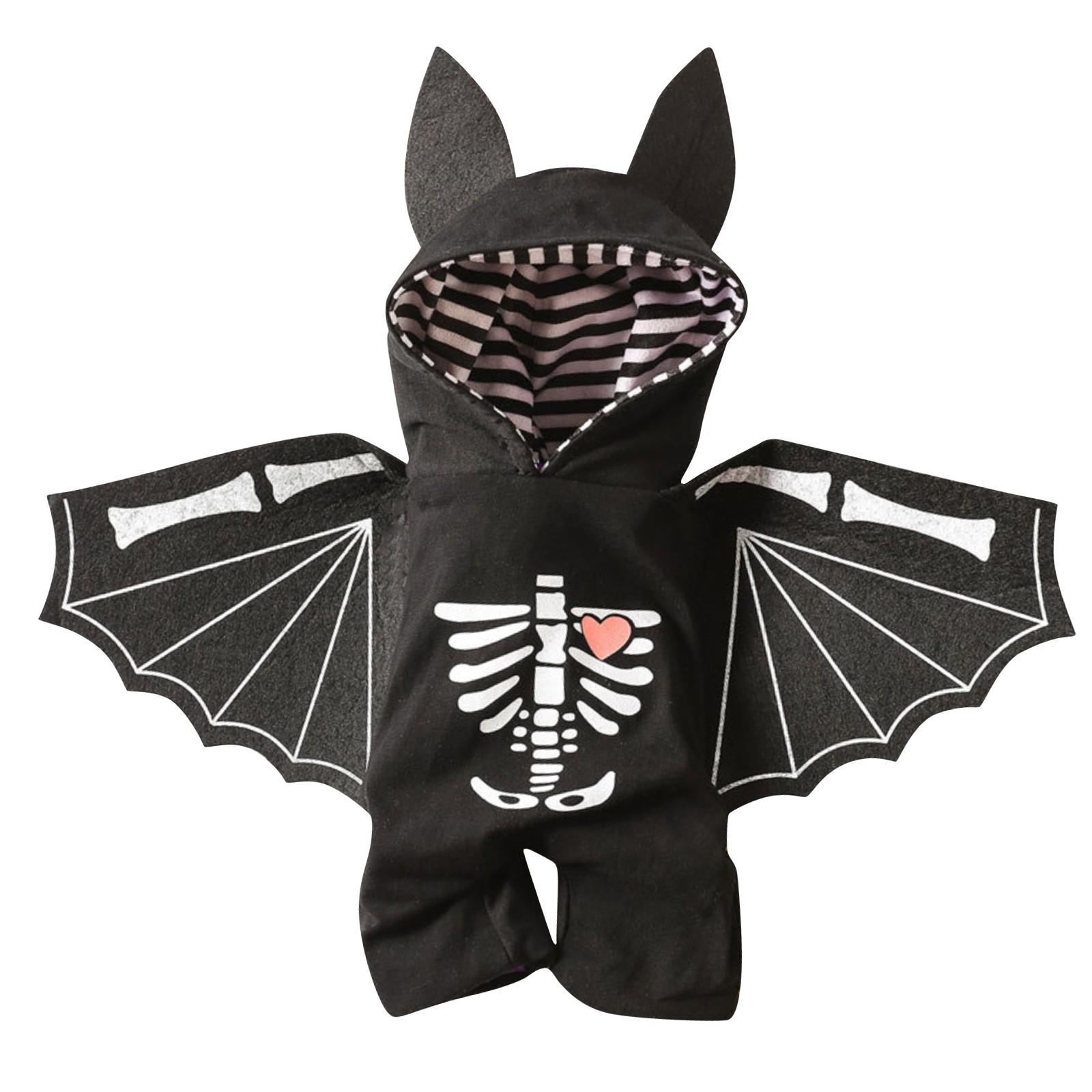 

оптовая продажа Одежда для собак летучая мышь Хэллоуин костюмы для домашних животных крылья летучей мыши для маленьких средних больших собак XL чёрный