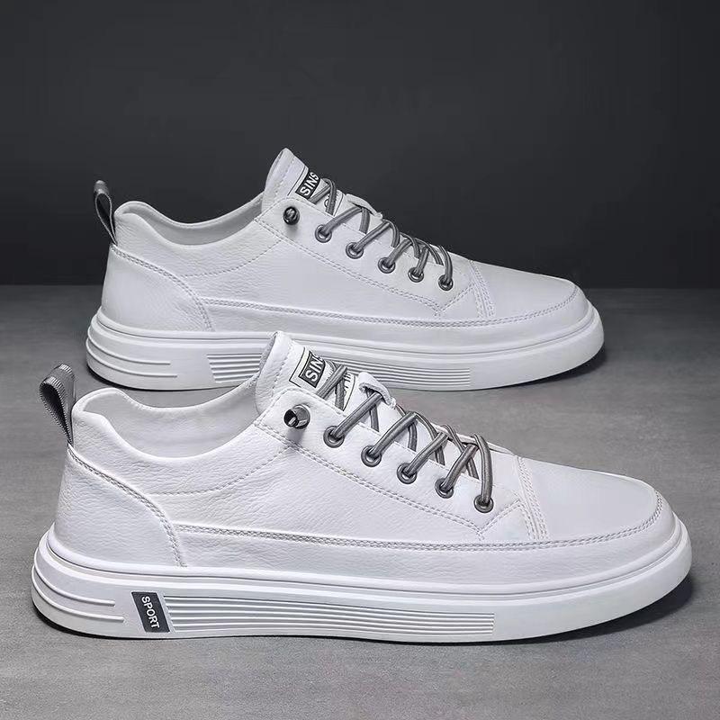 2024 Sommer Herrenschuhe neue atmungsaktive kleine weiße Schuhe Herren Trend vielseitige Sportschuhe Freizeitschuhe Board-Schuhe trendige Schuhe