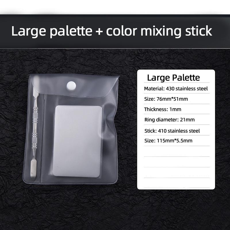 Stainless Steel Palette Spatula Rod Gel Foundation Eyeshadow Mixing Cream Foundation Mixing Trays Nail Art Makeup Cosmetic Tools