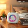 Portable Seven-Color Thermal Printer for Students and Kids with Mini Breathing Light