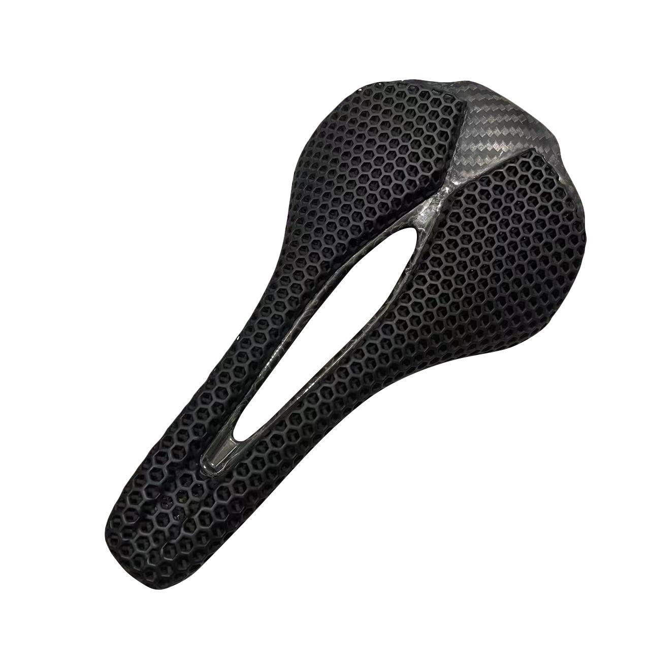 

Ultra-light 3D printed full carbon fiber seat cushion road mountain bike seat riding saddle comfortable and breathable 253X138MM