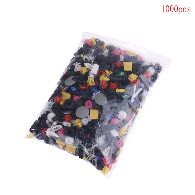 500Pcs Mixed Auto Car Fastener Clip Bumper Fender Trim Plastic Rivet Door Panel