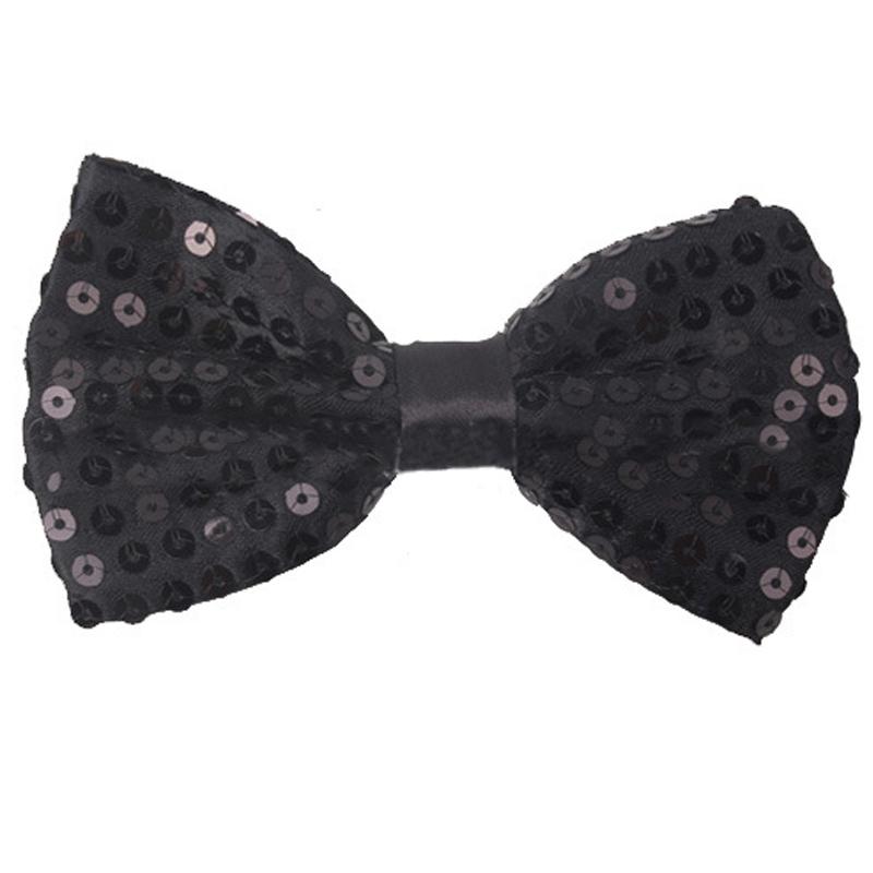 Nœud Papillon à Sequins Cravate de Scène Pour Homme Femme Mode Danse d'Équipe Nœud à Sequins Coloré Fête Brillant Sequins Nœud Papillon