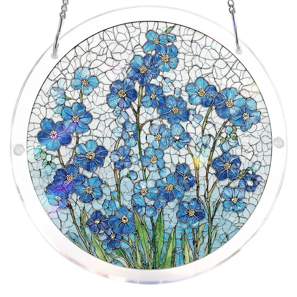 Acrylic Suncatcher Jigsaw Puzzles 2D Acrylic Ornament Decor Suncatcher Puzzle Window Decoration for Indoor Home Living Room