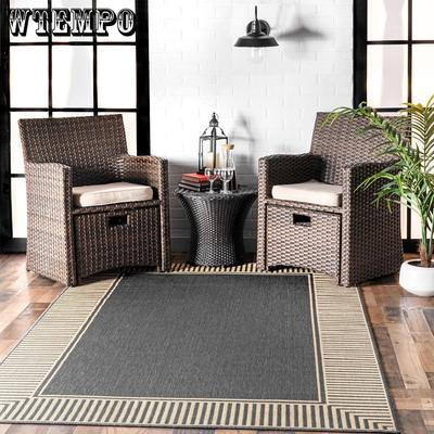 Striped Crystal Velvet Outdoor Carpet Living Room Tea Table Mat Bedroom Easy To Maintain Bedside Carpet