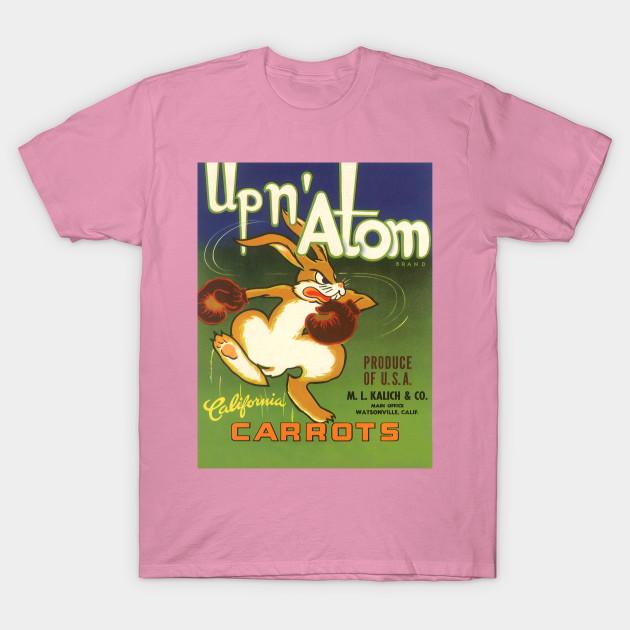 T Shirt Women Vintage Up N Atom Carrots Fruit Crate Label Harajuku Print Kawaii Tshirt Summer Short Sleeve Female T-Shirt Top Tee